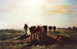 constant troyon Cattle Going to Work;Impression of Morning china oil painting image